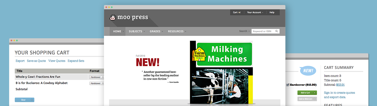 E-commerce tailored to the unique needs of book publishers